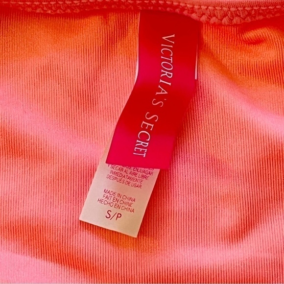Victoria's Secret Knockout Bikini Set 34B Small Bright Coral - Picture 6 of 7
